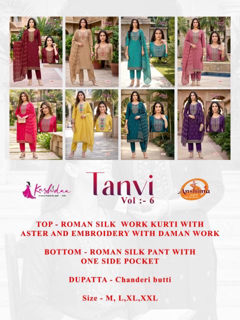 Kashidaa tanvi embroidered kurtis wholesale